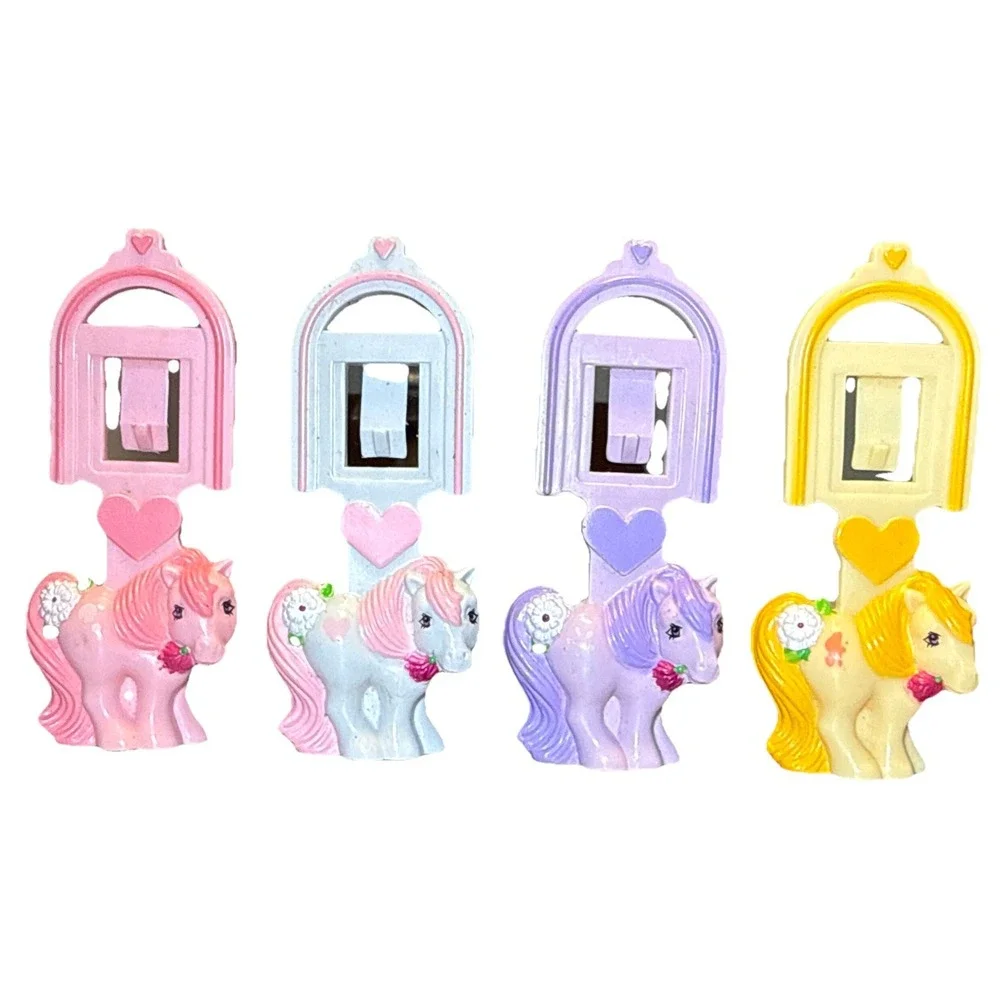 Vintage 1984 McDonald's My Little Pony Bookmark Lot Set of 4 Bookmarks U308
